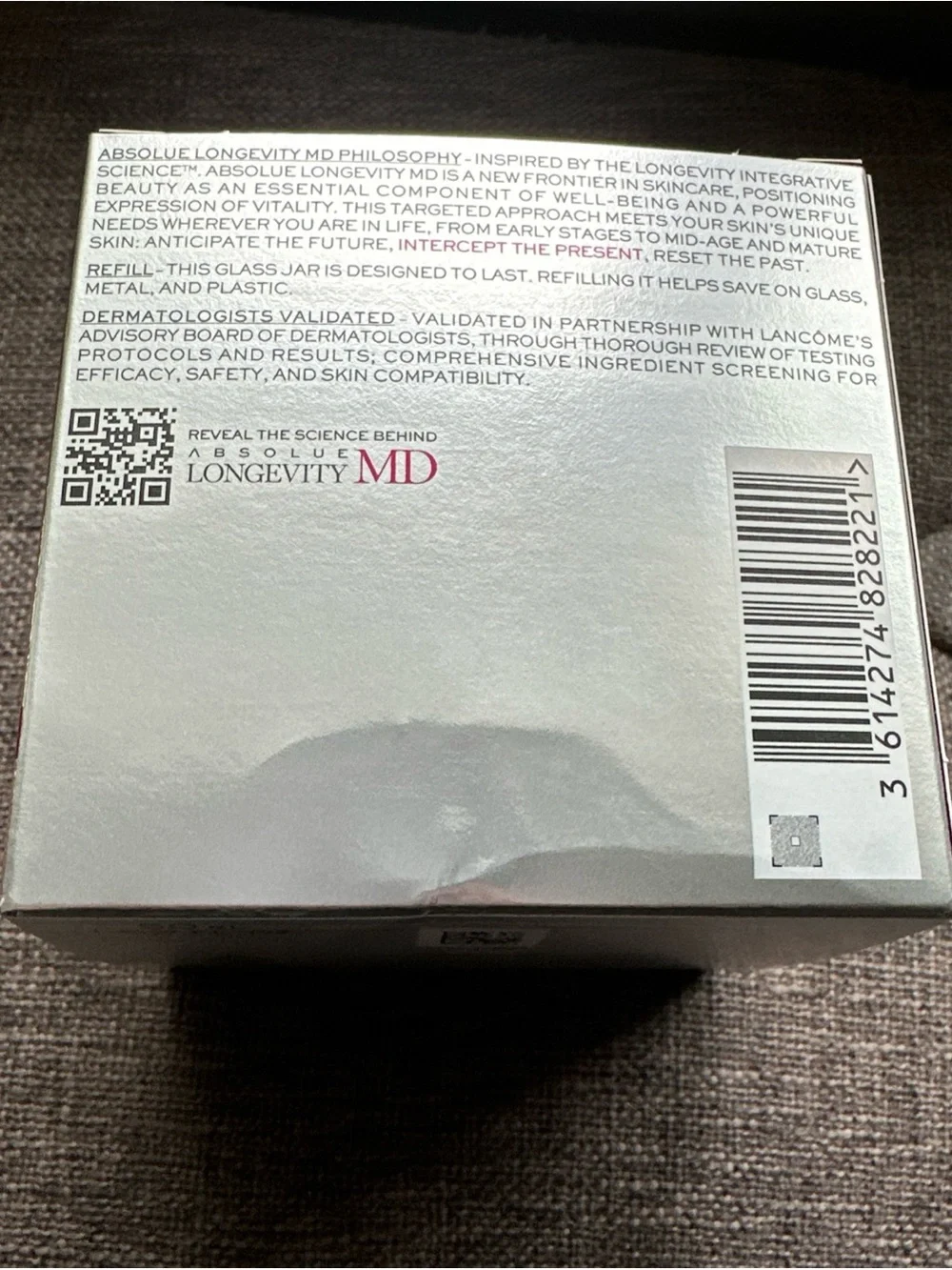NIB ABSOLUE LONGEVITY MD INTERCEPT THE CREAM- Target visible biological aging